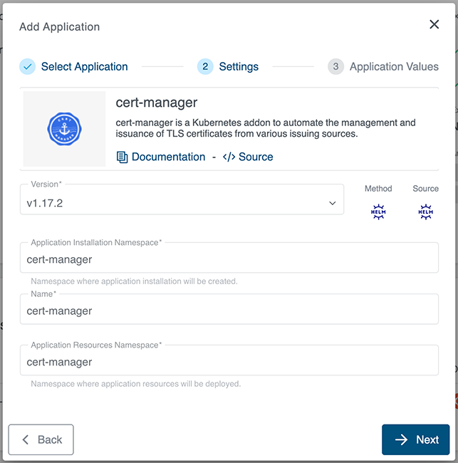 Application Settings